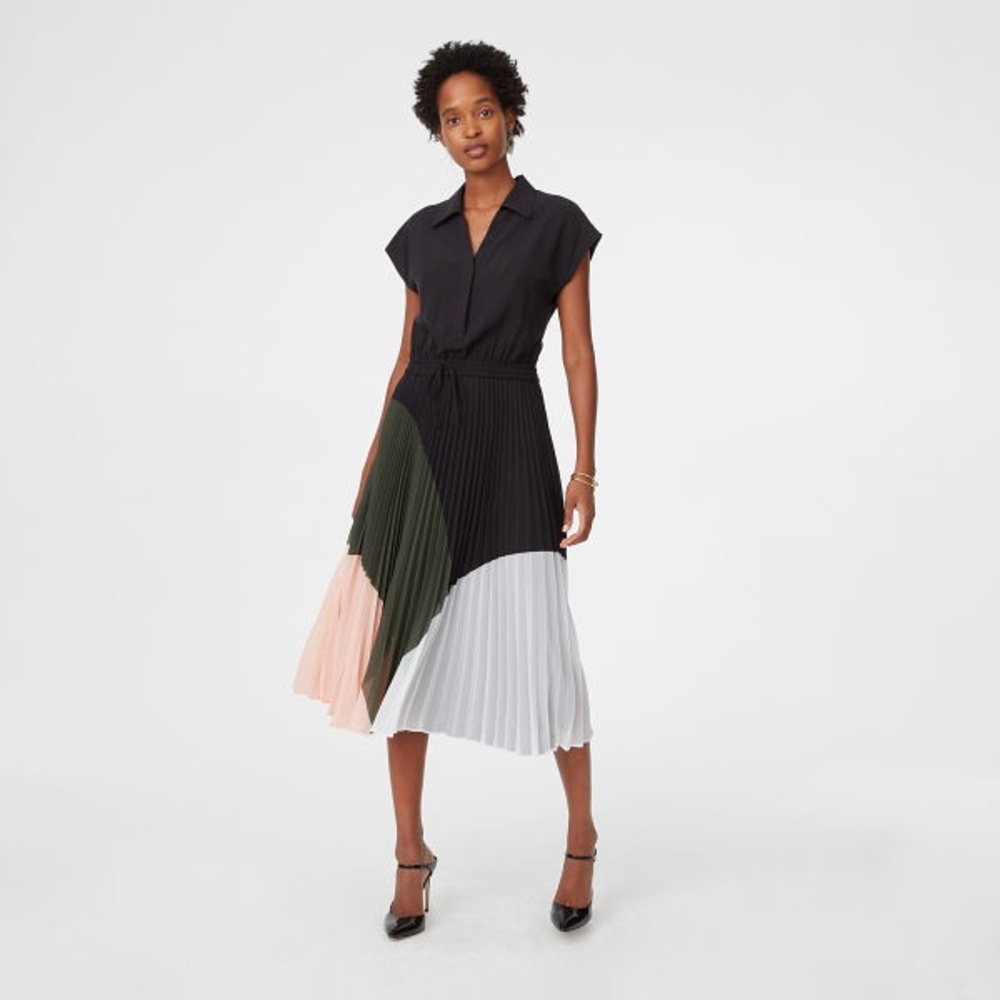 Club Monaco Shoanah Colorblock Maxi Dress as seen on Meghan Markle